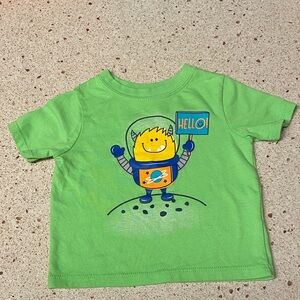 Garanimals Green Short Sleeve Tee with Astronaut Graphic